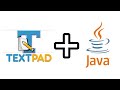 Run Java Program in Textpad with JDK ( with demo program) || JAVA PROGRAMMING