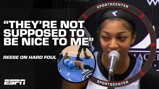 Angel Reese reacts to Alyssa Thomas' hard foul, ejection | SportsCenter