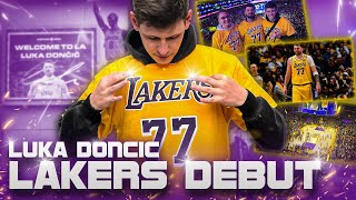 Live im Stadion beim LUKA DONCIC LAKERS Debut in LA 🏀 Stadion Vlog Highlights