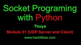 Module 02 UDP Server and Client communication (Socket Programming with Python)