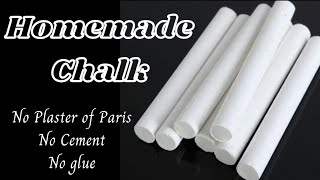 HOMEMADE CHALK // How To make Chalk at Home // DIY homemade chalk // Creative Gargi