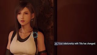 Tifa's adorable reaction when she realizes Cloud has a major crush on her