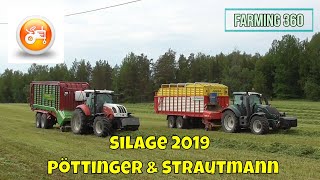 Silage 2019 | Strautmann Giga Vitesse 4401 \u0026 Pöttinger Jumbo 7210 forage wagons in action