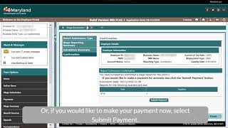 Maryland Unemployment Insurance BEACON Employer Wage Upload