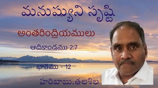 మనుష్యుని సృష్టి /ఆదికాండము 2:7 /Part-12/Haribabu.Talasila @ Edification Ministries