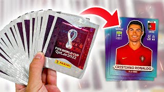 Hunting for CRISTIANO RONALDO!! | Panini WORLD CUP 2022 Sticker Collection (25 Packs!!)