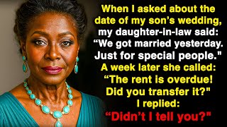 I asked when the wedding is and my daughter-in-law said: "We got married yesterday!"