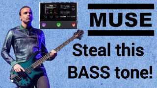 Muse - Uprising Line 6 HX Stomp preset and BASS tone tutorial (download preset from the description)