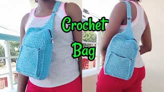 Crochet Crossbody Bag//Crochet Backpack. Part 1