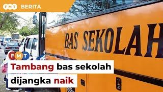 Tambang bas sekolah dijangka naik pada Januari