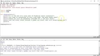 Writing a Text-Based Adventure Game in Python