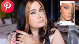 asmr dreamy Pinterest-inspired makeup look (with layered sounds)