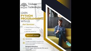 Learn Python Programming with Trishana Technologies #trishanatechnologies #pythonfullstackdeveloper