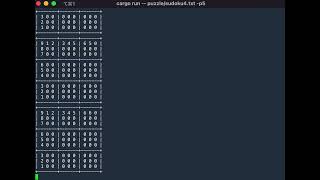 Rust Sudoku Solver