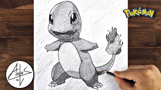 How To Draw Charmander From Pokemon | Drawing Tutorial