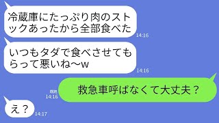 呼んでいないのに我が家にやって来て、冷蔵庫の中の食べ物を勝手に食べる泥ママ「今日はお肉がたくさんあるねw全部いただいちゃお」→それがペットの餌だと伝えた時のクズママの反応がww