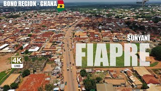 Fiapre Aerial View in the Sunyani West Bono Region of Ghana 4K