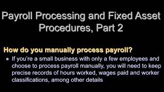 IAIS - Chapter 6: Payroll Processing
