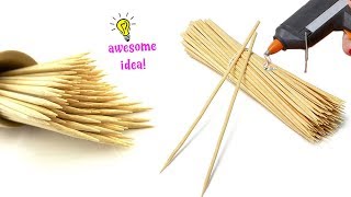 8 AWESOME WAYS TO MAKE WITH BAMBOO SKEWERS STICKS! Best Reuse Ideas