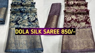 Dola silk saree with Jacquard border