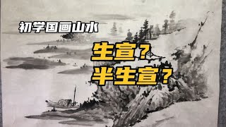 初学国画用生宣纸还是半生熟？各有利弊，关键看你的选择