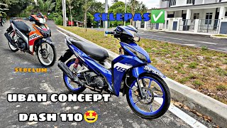 TUKAR COVER SET/RIM HONDA DASH 110🔥🔥🔥CERIK HAWAU🤩