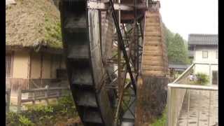 日本一の親子孫水車　岡山県新見市神郷