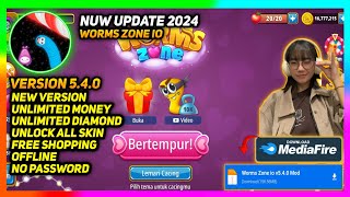 Download Worms Zone io Mod Apk V5.4.0 Terbaru 2024 Unlimited Coin & Unlock All Skin