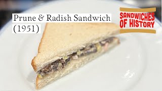 Prune and Radish Sandwich (1951) on Sandwiches of History⁣