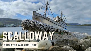 SCALLOWAY, Shetland | 4K Narrated Walking Tour | Let's Walk!