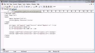 jQuery Tutorial 79 appendTo