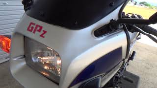 7-①Z550GP(GPZ550) 青 KAWASAKI ZX550A  程度良好!エンジン実働!吹け上がり快調!/輸入新規(国内未登録)書類有/豊橋市/(E30713-1)