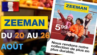 catalogue ZEEMAN du 20 au 26 août 2022 ⛔ Arrivage - FRANCE