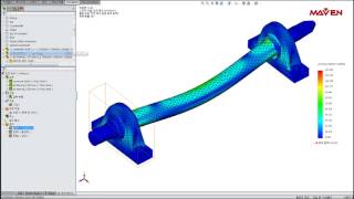 [해석 예시] 샤프트축의 구조해석 |  솔리드웍스 시뮬레이션 (Simulation) | 3D CAE | 메이븐(MAVEN)