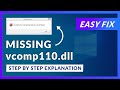 vcomp110.dll Missing Error | How to Fix | 2 Fixes | 2021