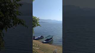 Govind Sagar Lake.#lake #hp #dam #govindsagarlake #beach #water #mountainranger #shorts #dam #nature