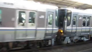 JR西日本 223系2000番台 前面転落防止外幌 新快速 山科駅