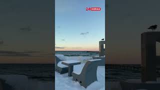 Así amaneció Punta Arenas tras nevada | 24 Horas TVN Chile