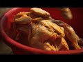 crispy and plain fried korean chicken in a cauldron korean street food