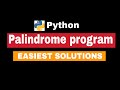palindrome program in python | palindrome no program in python