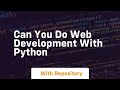 can you do web development with python