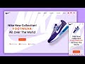 Build A Responsive Nike Shoes Website using HTML CSS and JavaScript