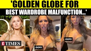 Nikki Glaser’s Red Carpet 'Oops' Moment Goes Viral | Golden Globes 2025