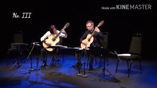 Leo Brouwer 5 Micro Piezas - Pour Deux Guitares - Hommage à Darius MILHAUD