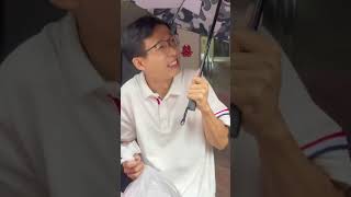 小可愛在雨中做漆扇！ 【馬奶奶與棒棒糖】 #vlog #家庭教育#兒童教育#shorts #funny