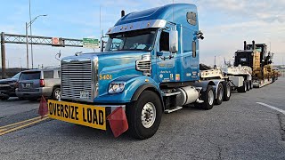 2016 Freightliner Hauling CAT 24 Grader FLD122 SD600 Detroit13 Axles 135Ft 244,000lb @CatProducts