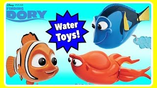 Finding Dory Bath Toys With Dory, Nemo, & Hank!  THEY CAN SWIM!!  Pool Party Water Toys!  Bath Time