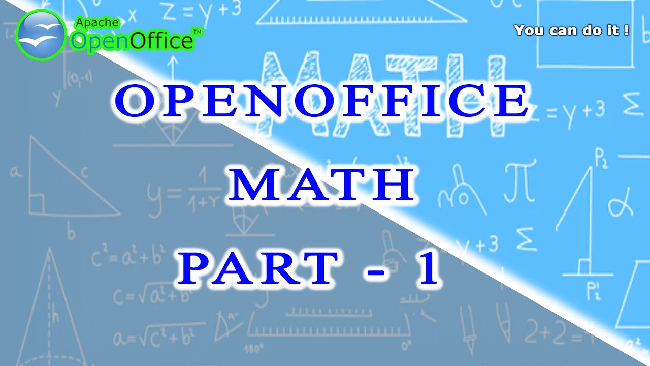 How To Write Formulas In Openoffice Math Youtube