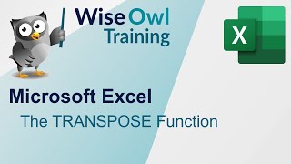 Microsoft Excel - The TRANSPOSE Function