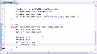 Java Game Development – 34 – Mouselooks draw Method